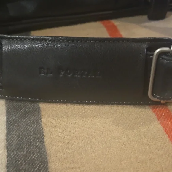 Vintage El Portal Black  Leather Breifcase Messenger Bag - Picture 10 of 11